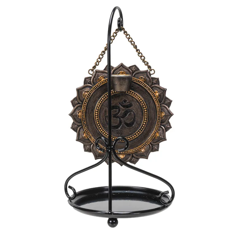 10.5" Hanging Ohm Backflow Incense Burner