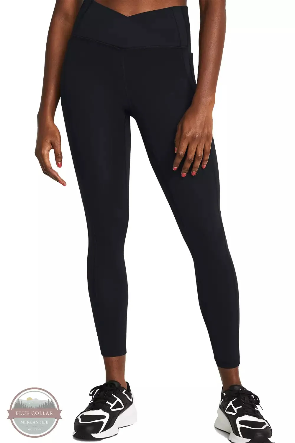 1383607 Black Meridian Crossover Ankle Leggings