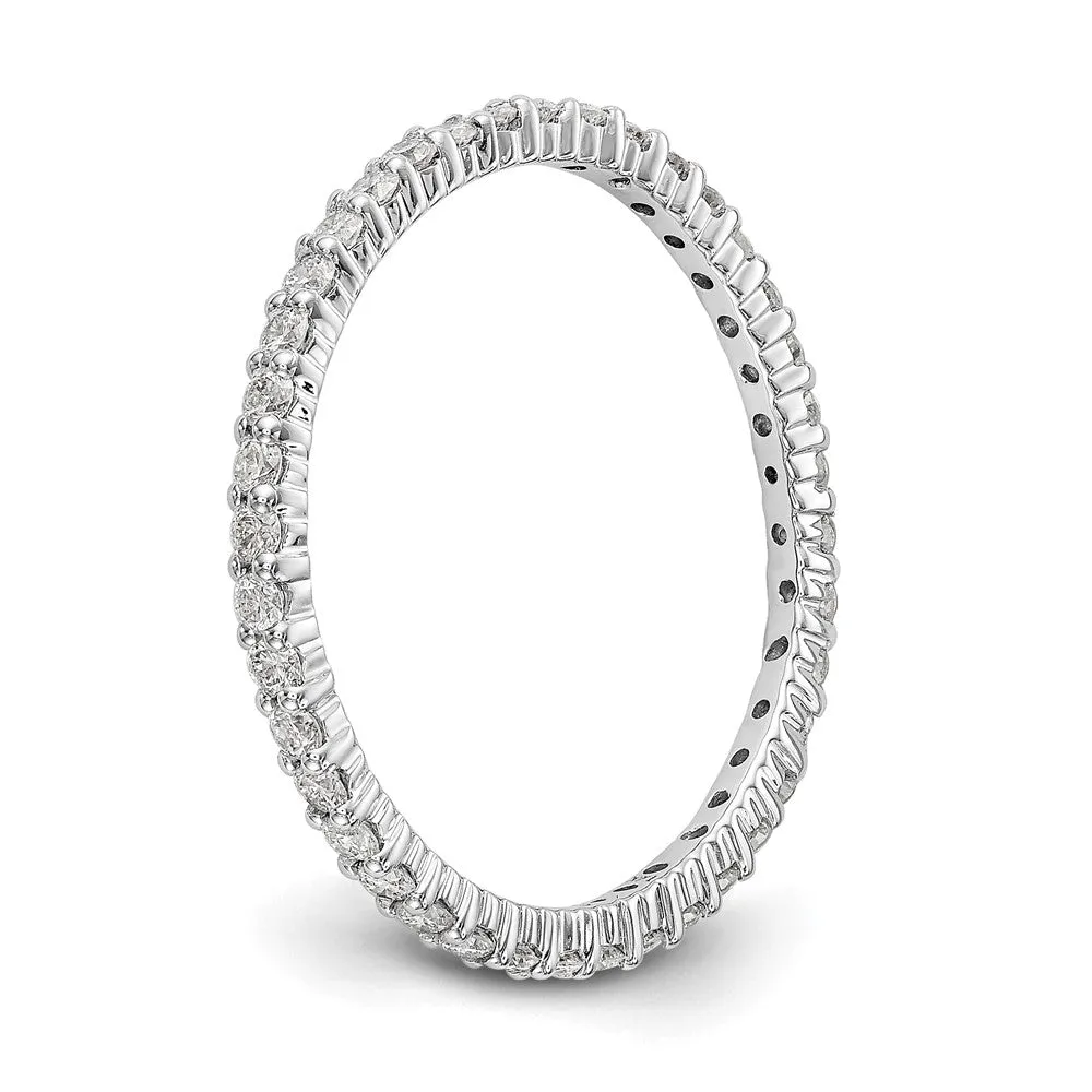 1.5mm 14K Rose, Yellow or White Gold 1/2 Ctw Diamond Eternity Band