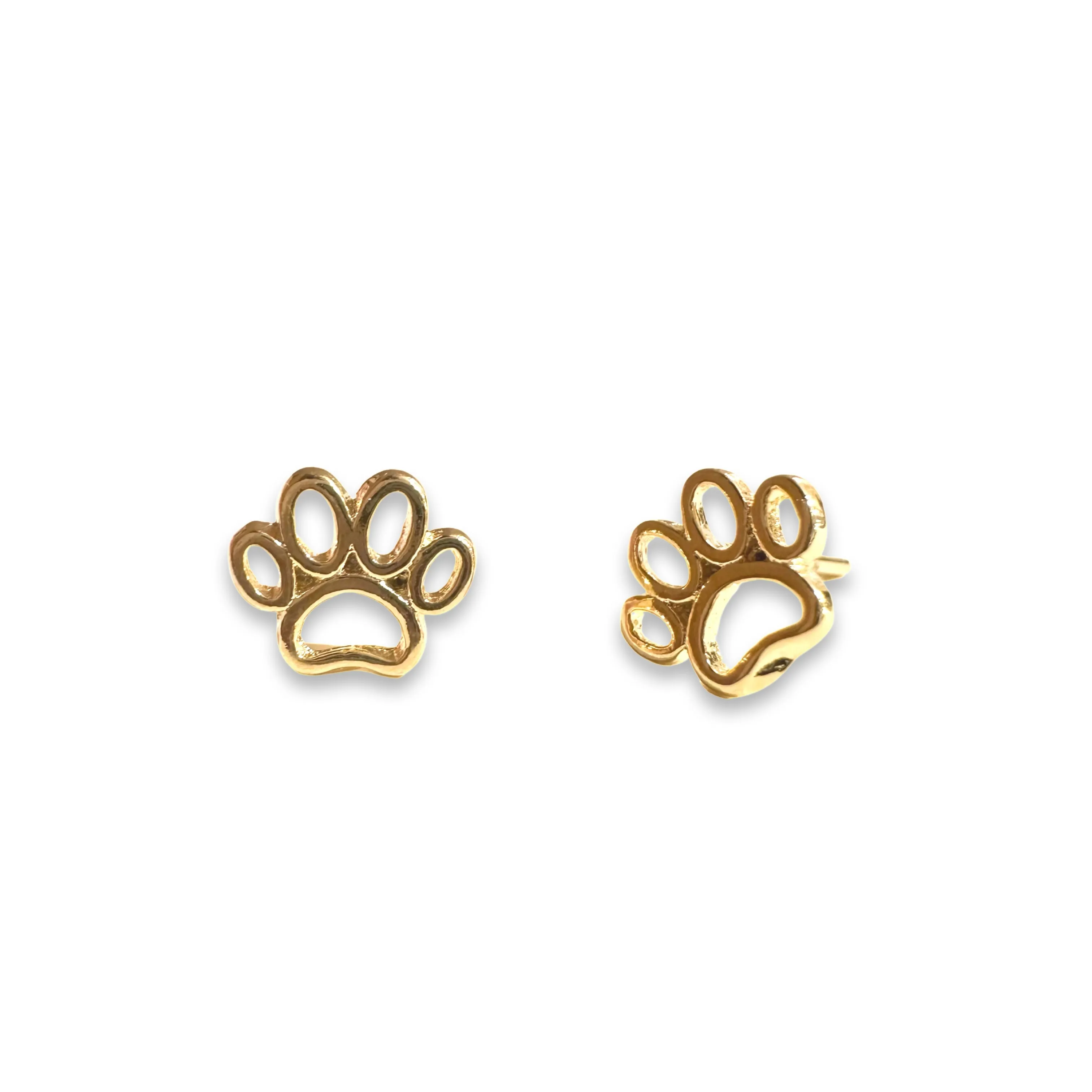 18K Gold Filled Paw Stud Earrings