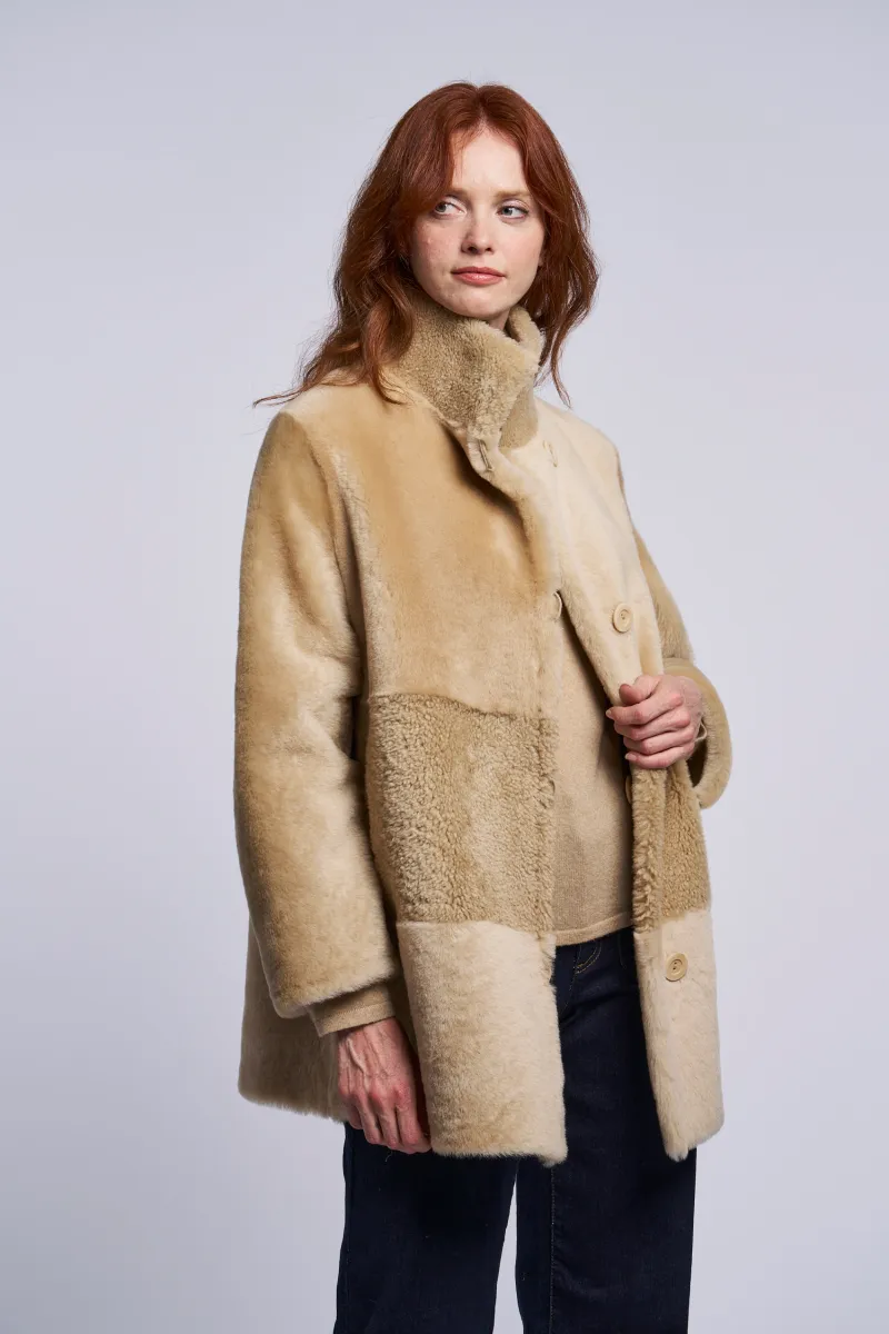 350 Multi texture reversible shearling      CLEARANCE   $500 just 1 left   1/M