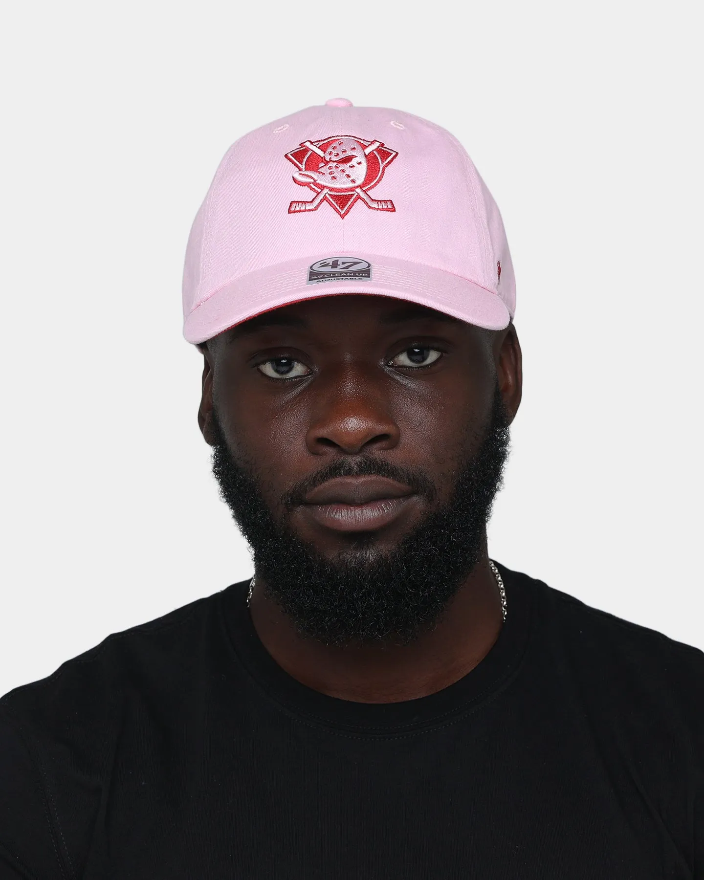 47 Brand Anaheim Ducks 'Lover Not A Fighter' Clean Up Strapback Petal Pink