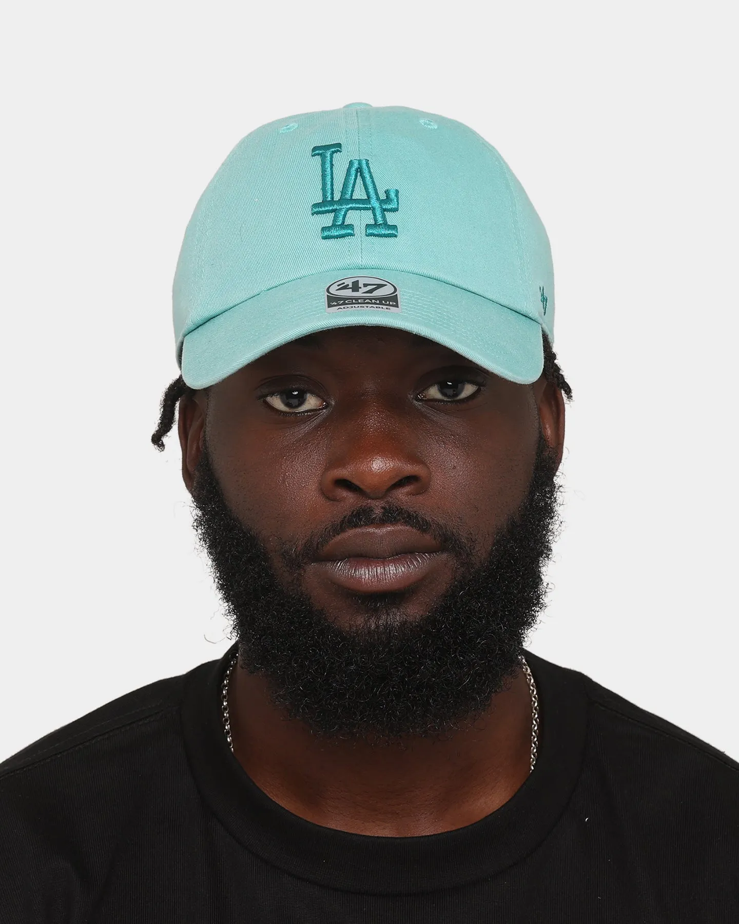 47 Brand Los Angeles Dodgers Clean Up Strapback Lagoon