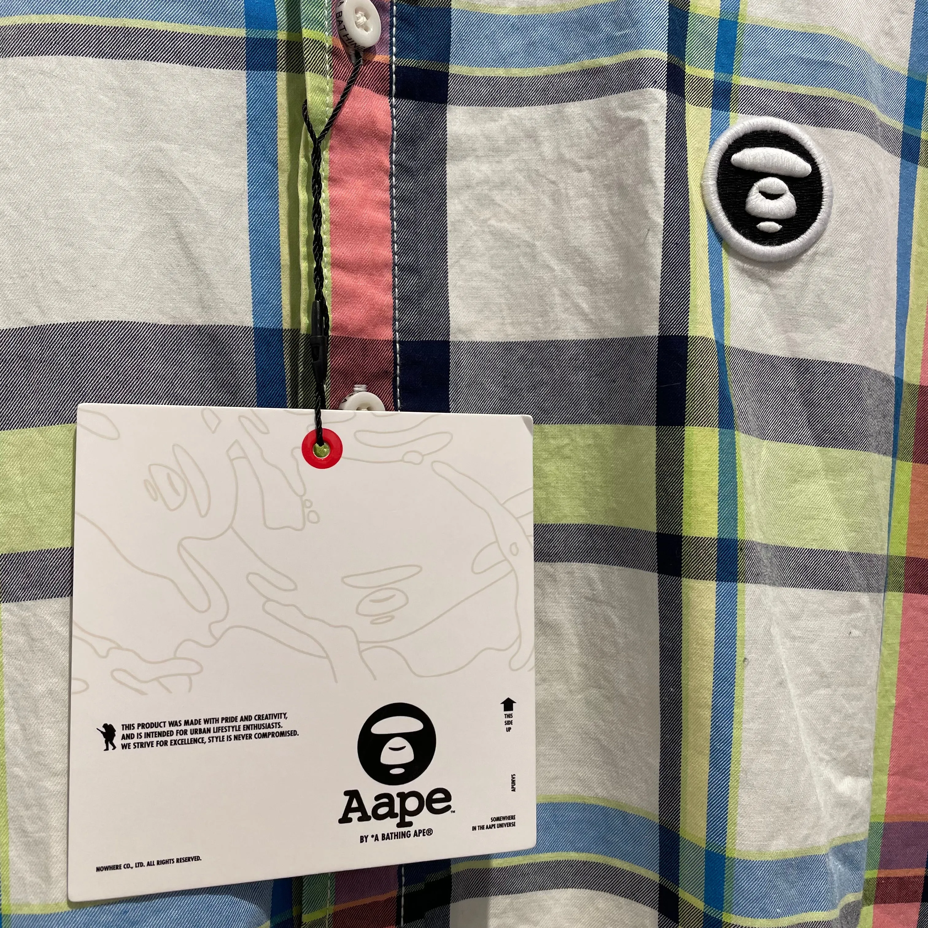 AAPE BY A BATHING APE/Polo Shirt/L/Cotton/MLT/Stripe/