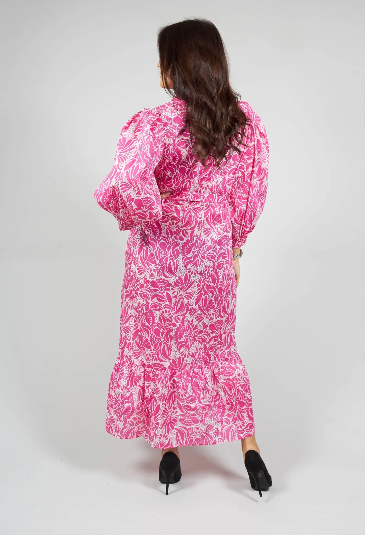 Abelone Dress in Deuce Fuchsia