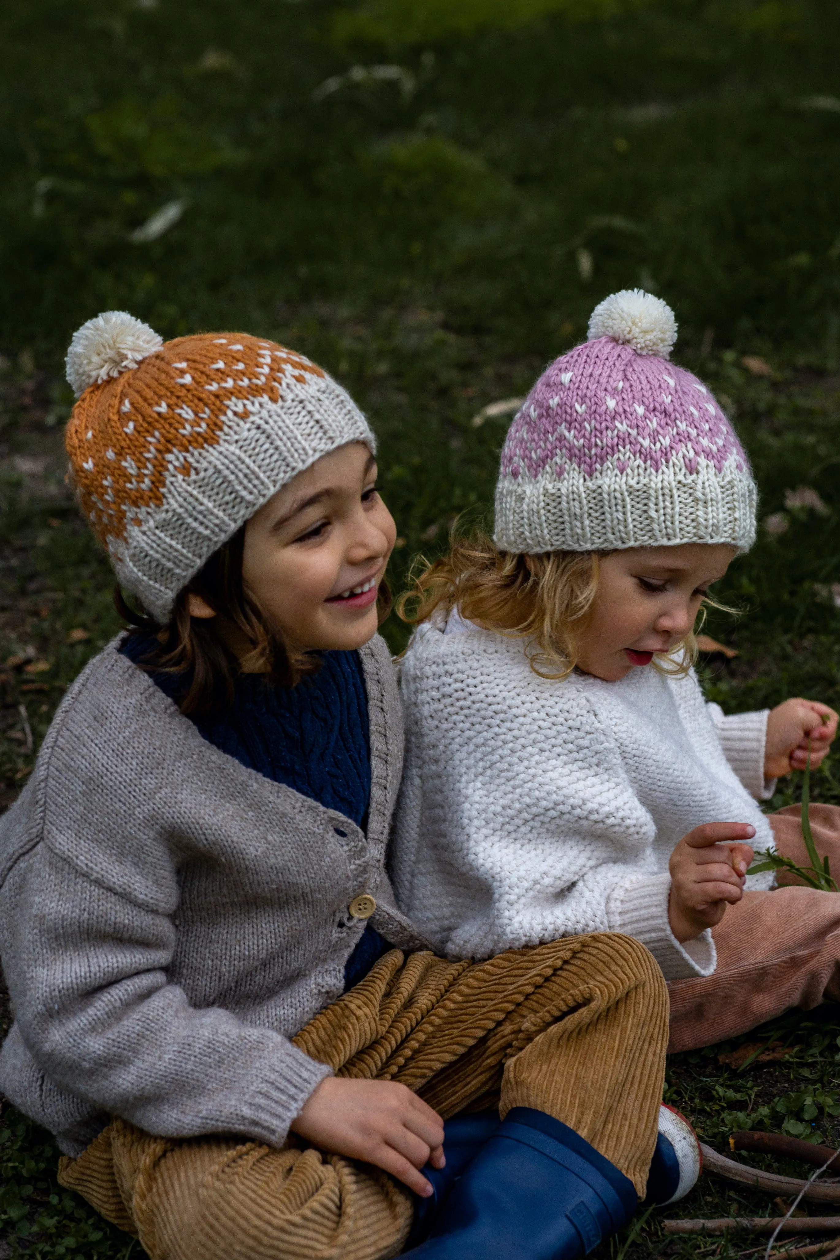 Acorn Snowflake Beanie - Pink