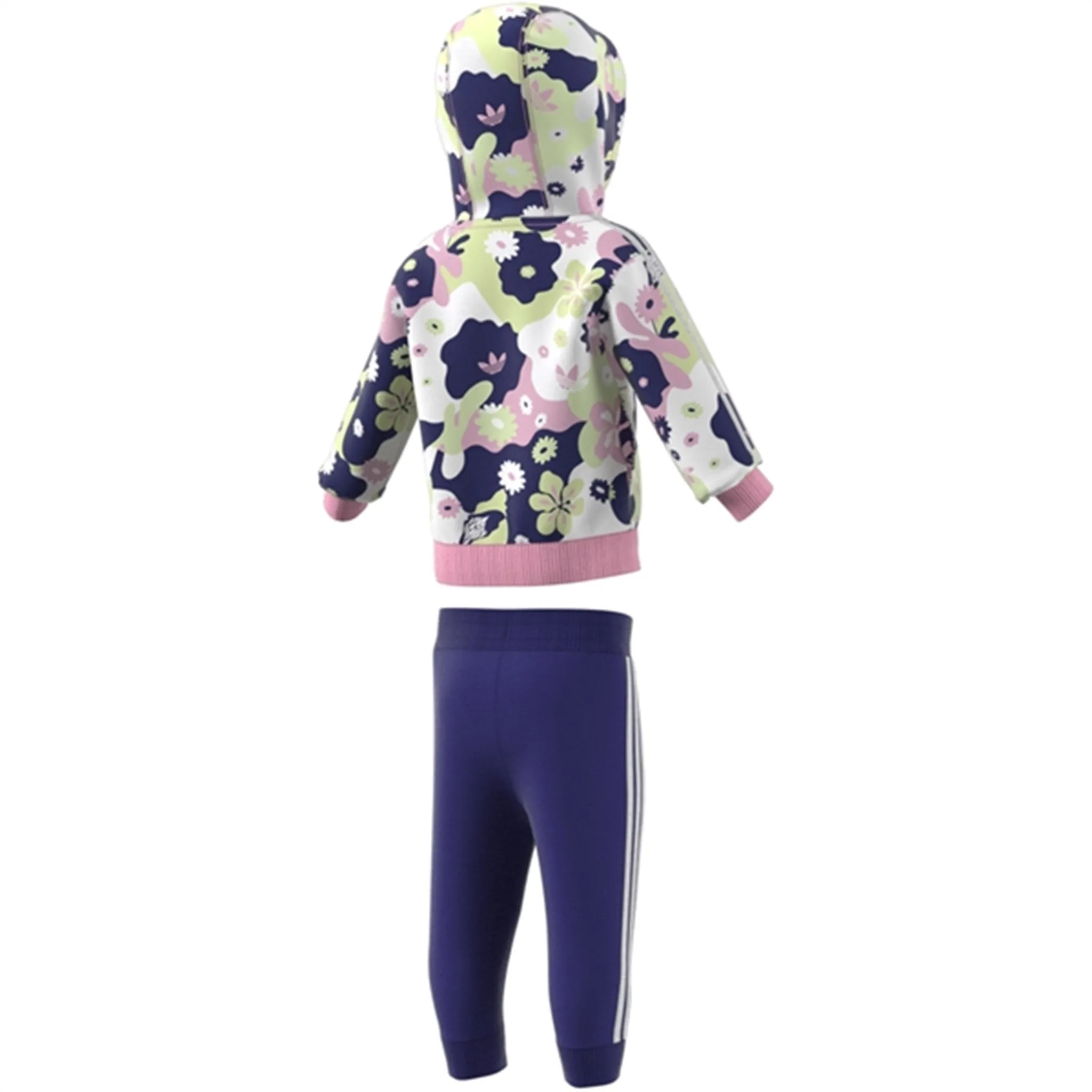 adidas Flower Print Zip Hoodie Set