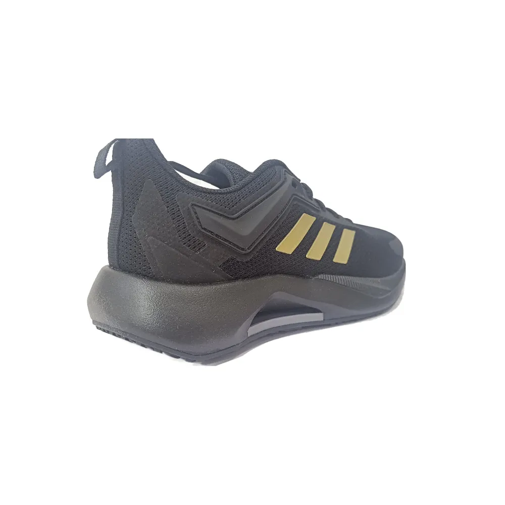 Adidas Men's Tor Star Running Shoe (Core Black/Gold Metallic/Grey)