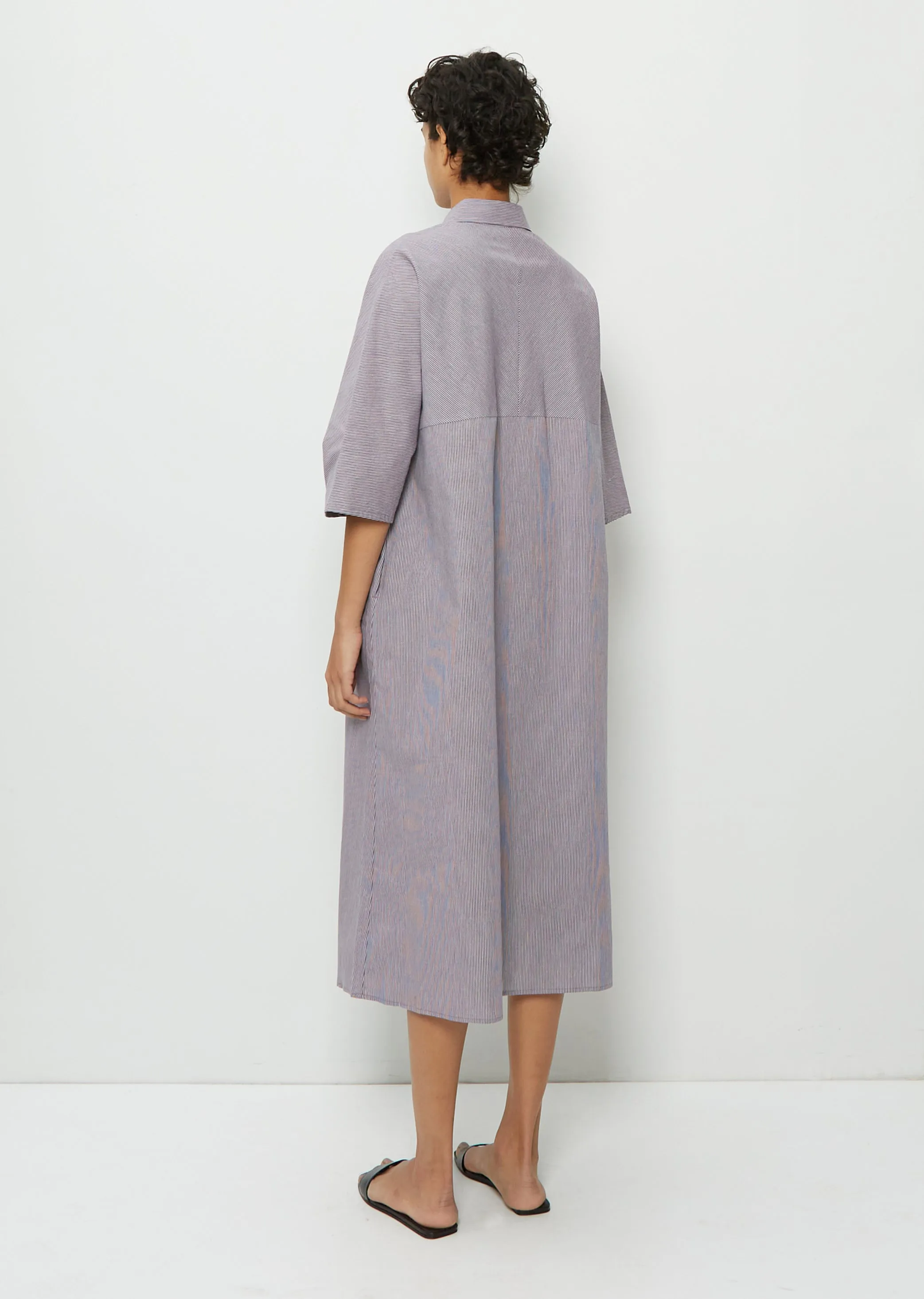 Adria Cotton Dress — Purple