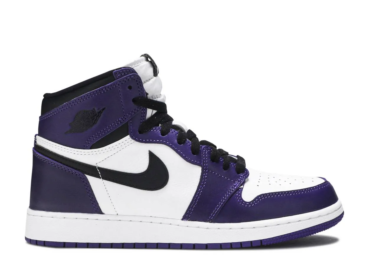 Air Jordan 1 Retro High Court Purple White (GS)