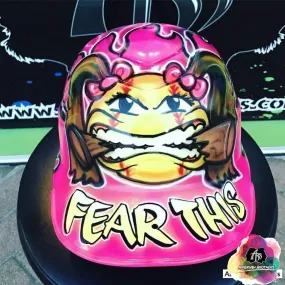 Airbrush Fear This Helmet w/ Name Design