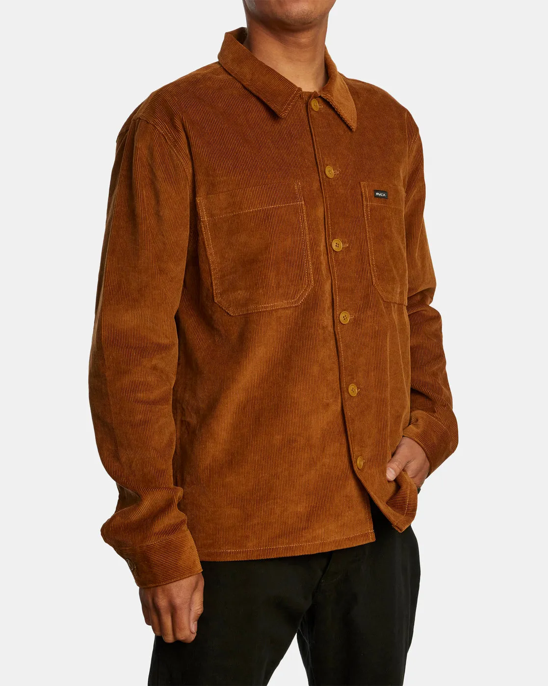 Americana Corduroy Overshirt - Camel