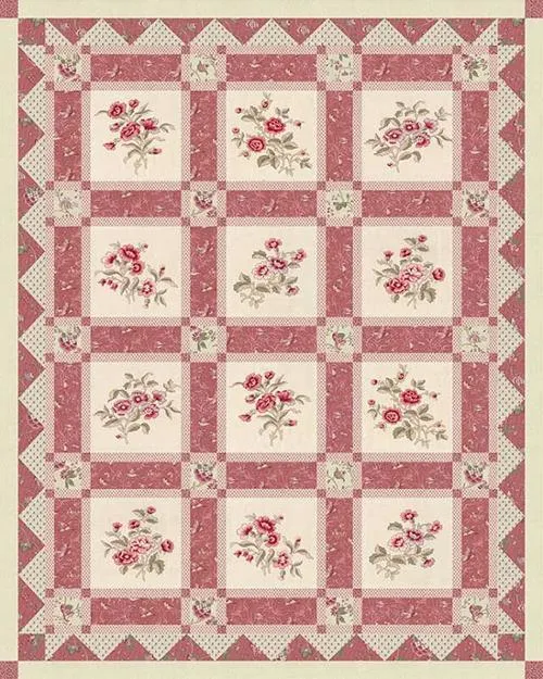 ANTOINETTE QUILT KIT THE QUEEN'S GROVE 13950 by French General for Moda Fabrics