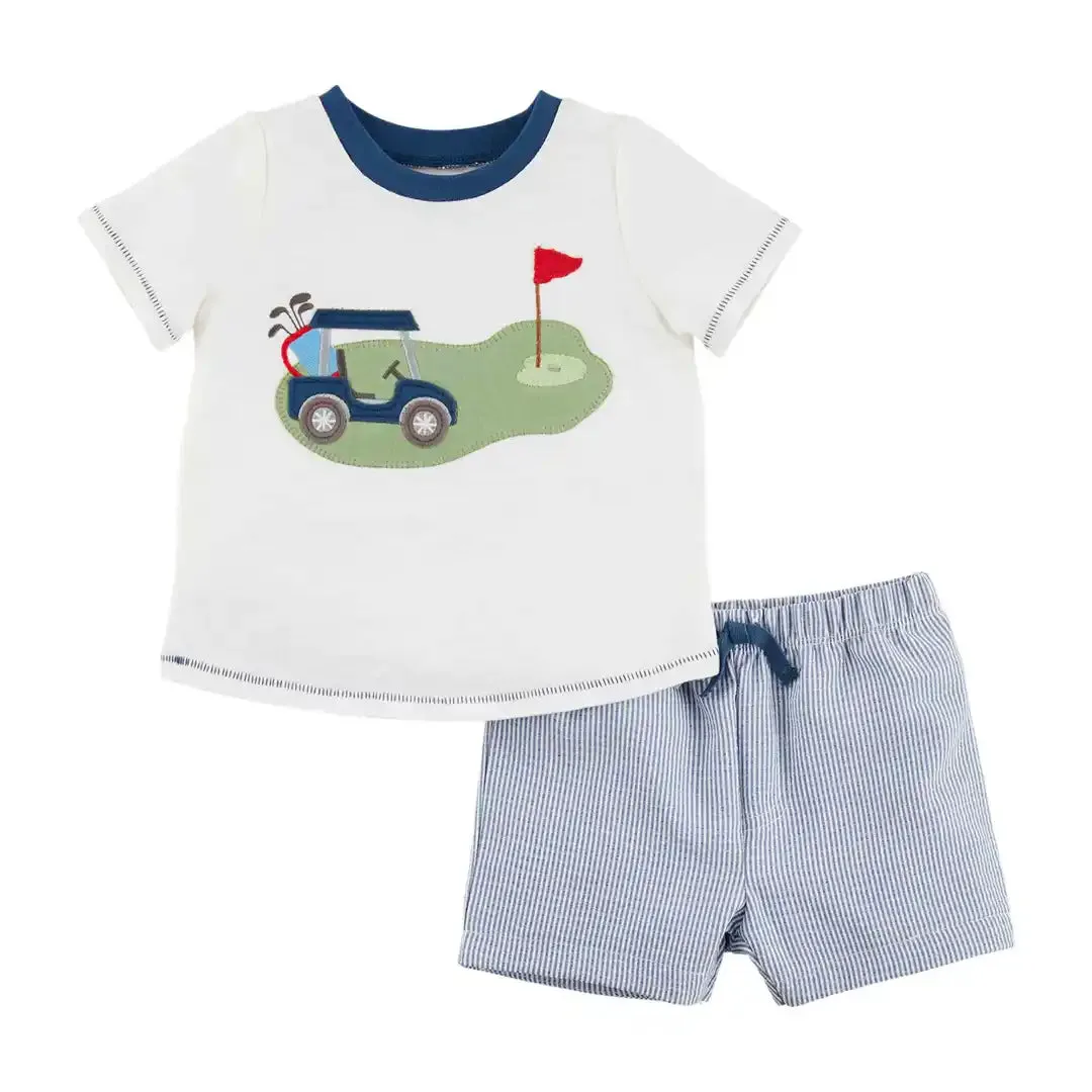 Applique Golf Short Set