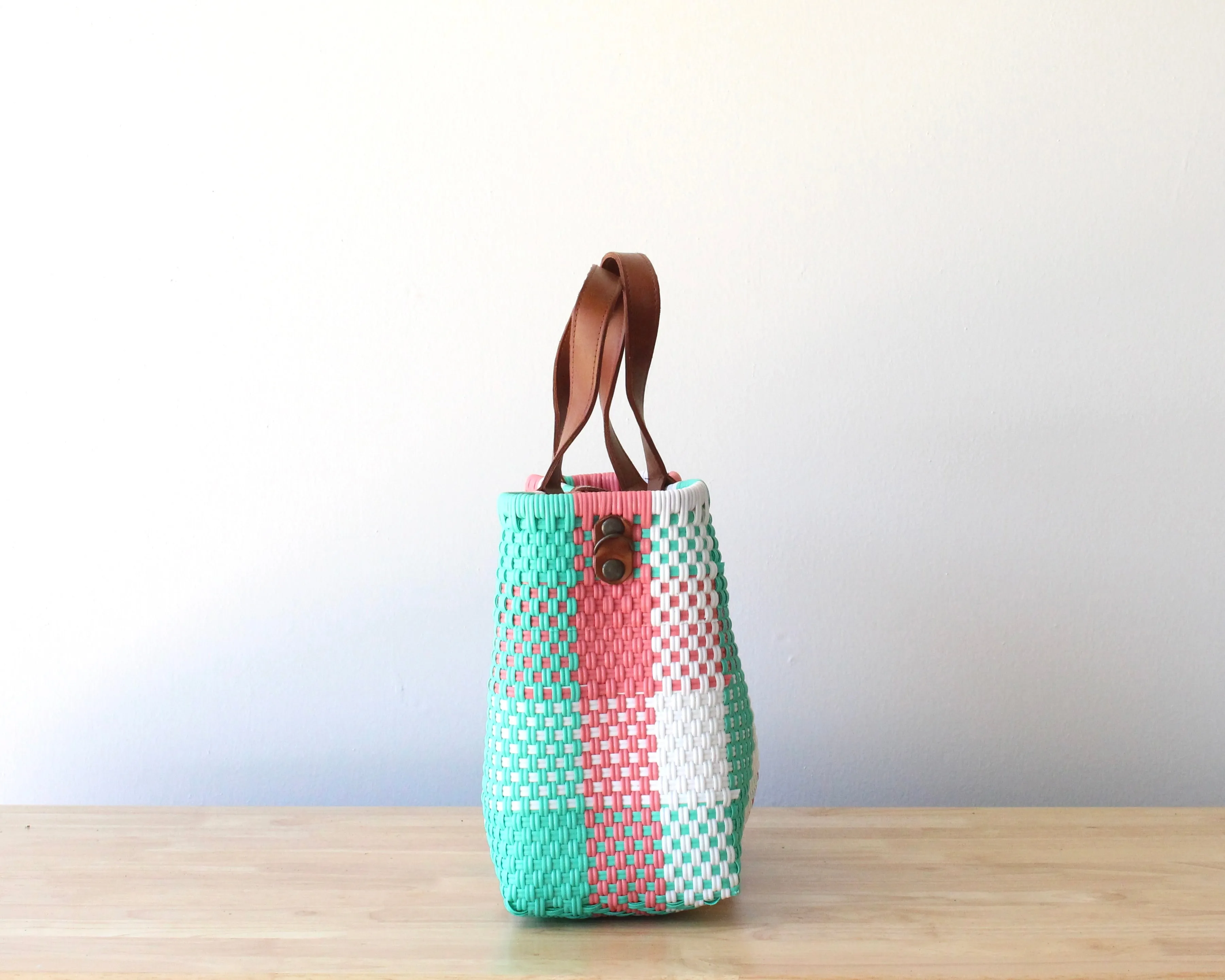 Aqua & Pink Purse by MexiMexi