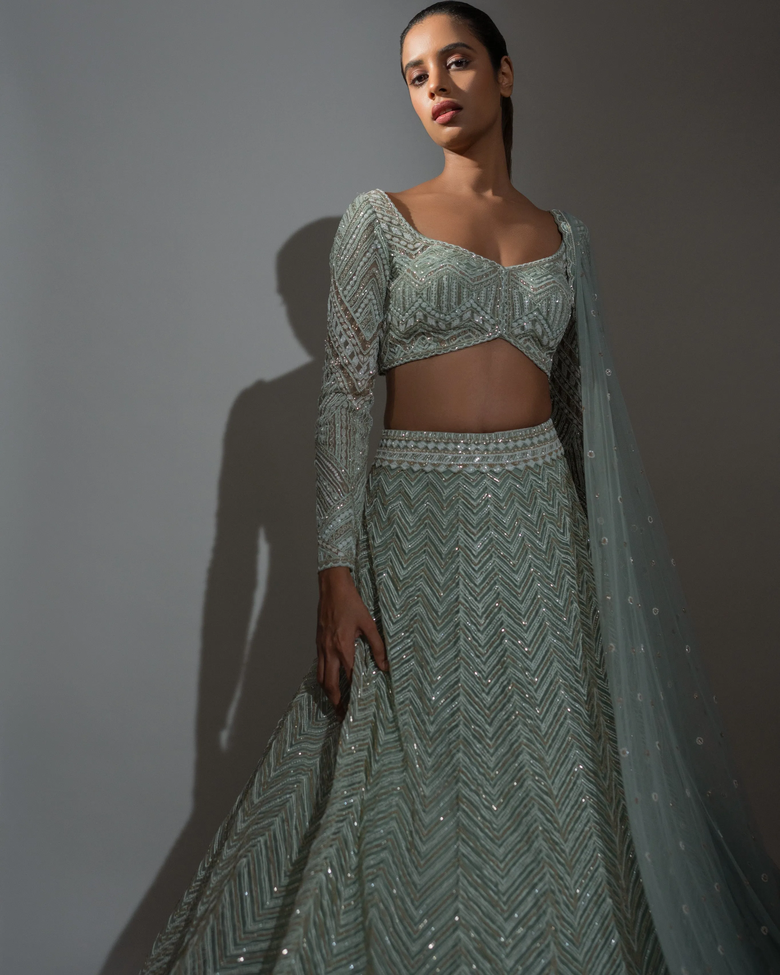 Aqua Vera Lehenga Set