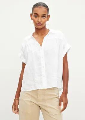 Aria Linen Top