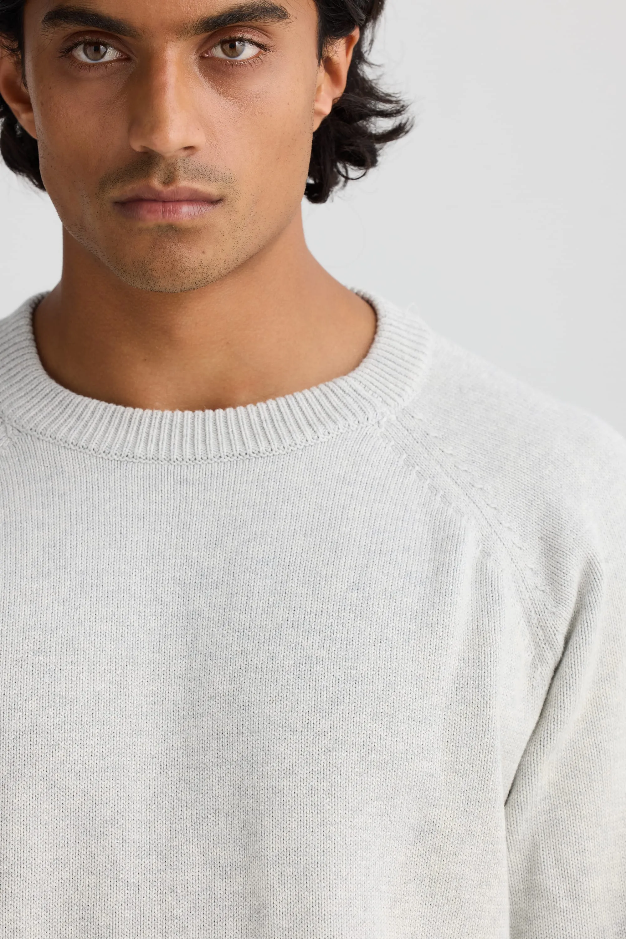 Atlas Knit Crew Grey Marle