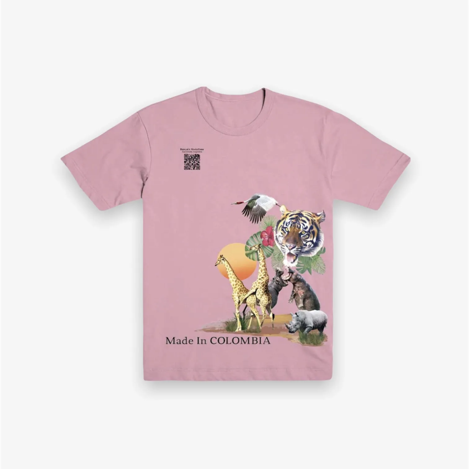 B Wood Pablo's Zoo Tee Pink