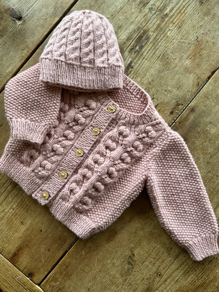 Baby Cakes Dahlia Cardi & Hat 8ply #Bc117 0-18 Months Knitting Pattern