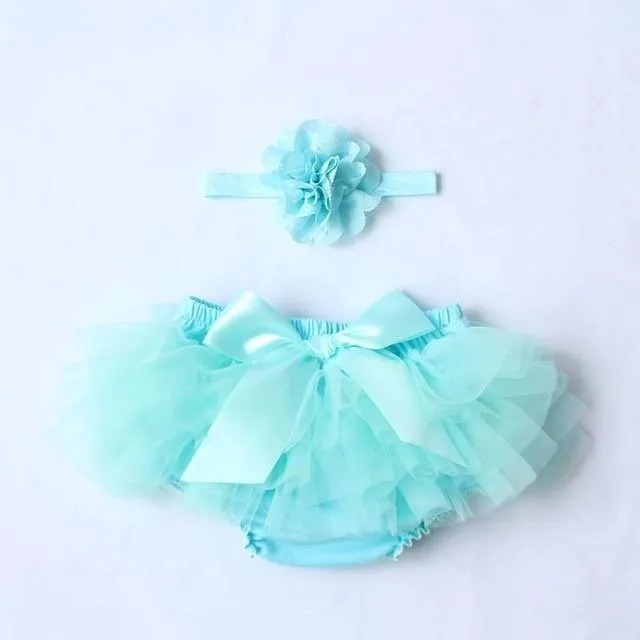 Baby Cotton Chiffon Ruffle Bloomers