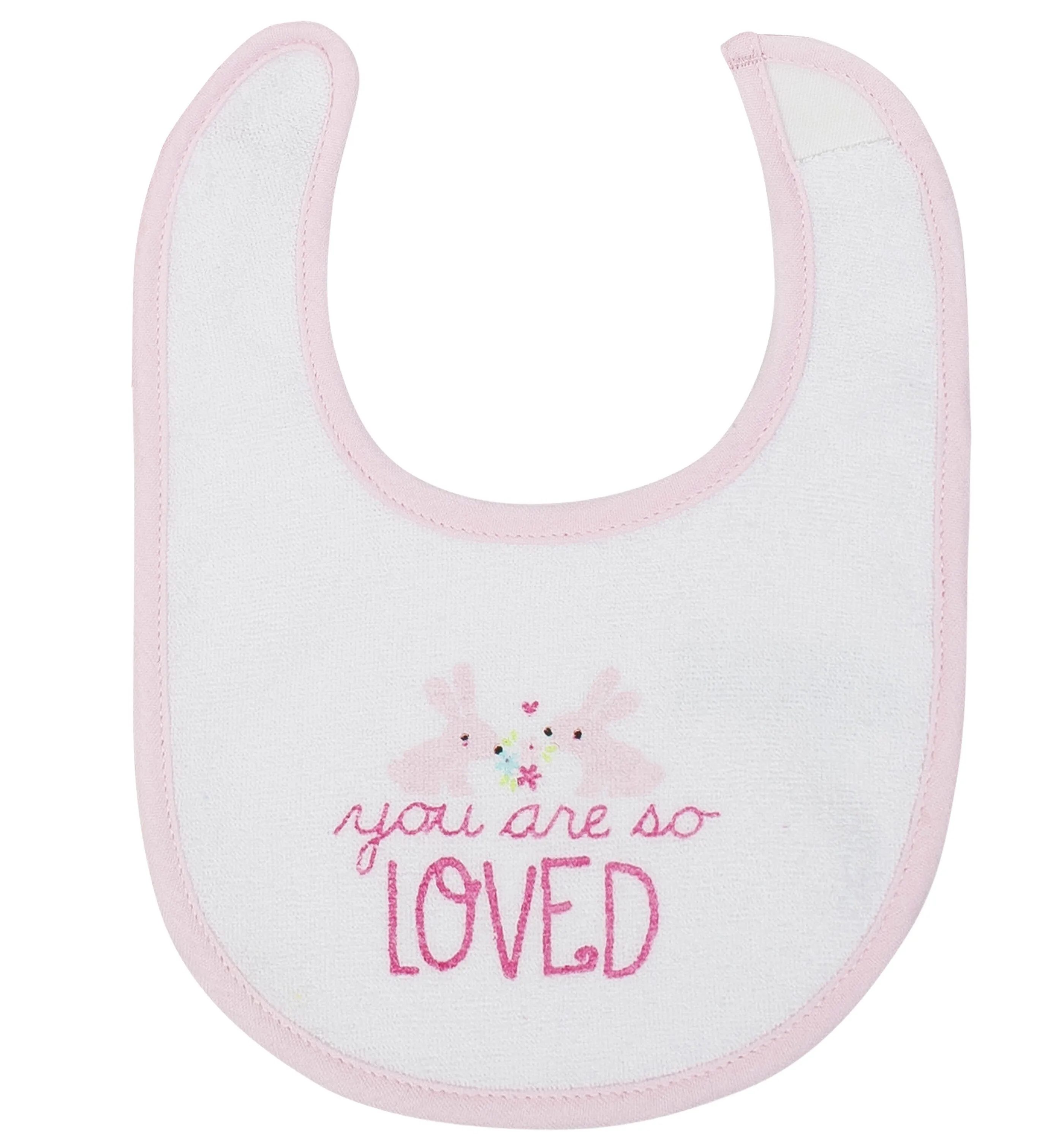 Baby Girls' 4-Pack Prism Pink Dribbler Bibs