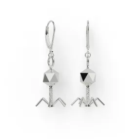 bacteriophage earrings | silver