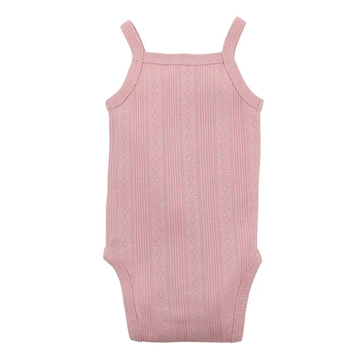 Bebe - Dusty Pink Pointelle Bodysuit