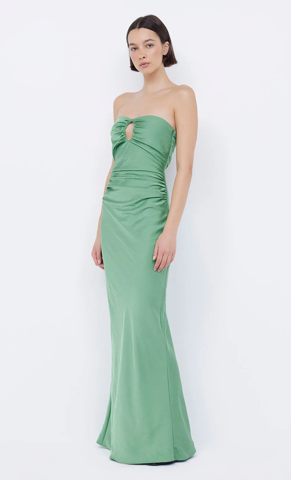 Bec   Bridge - Emilia Strapless Dress in Green Apple