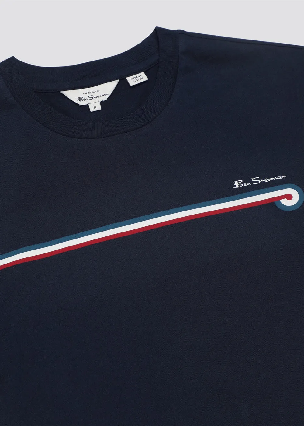 Ben Sherman Core Stripe T-Shirt Dark Navy