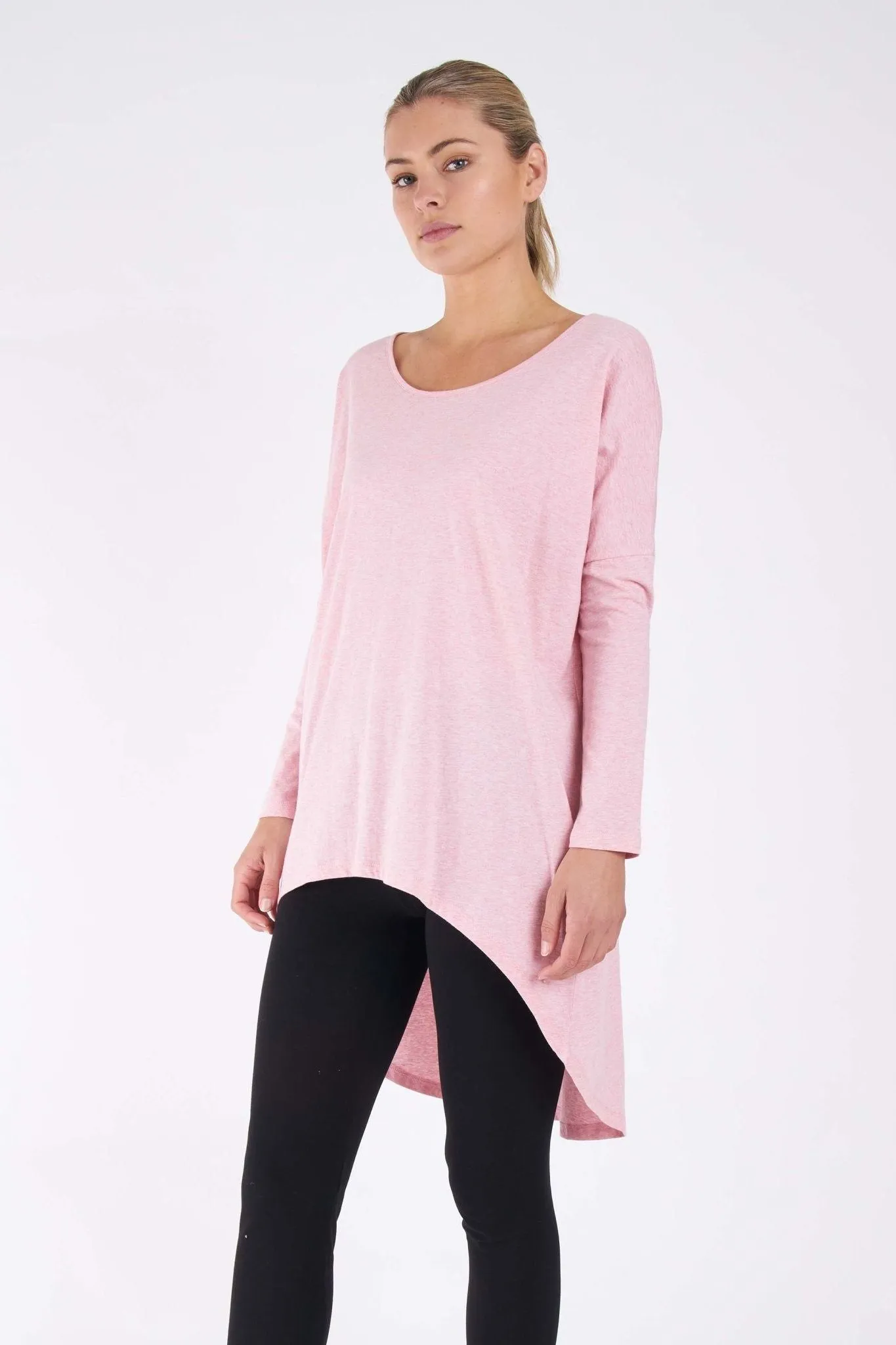 Betty Basics Nelly Long Sleeve Top in Carnation