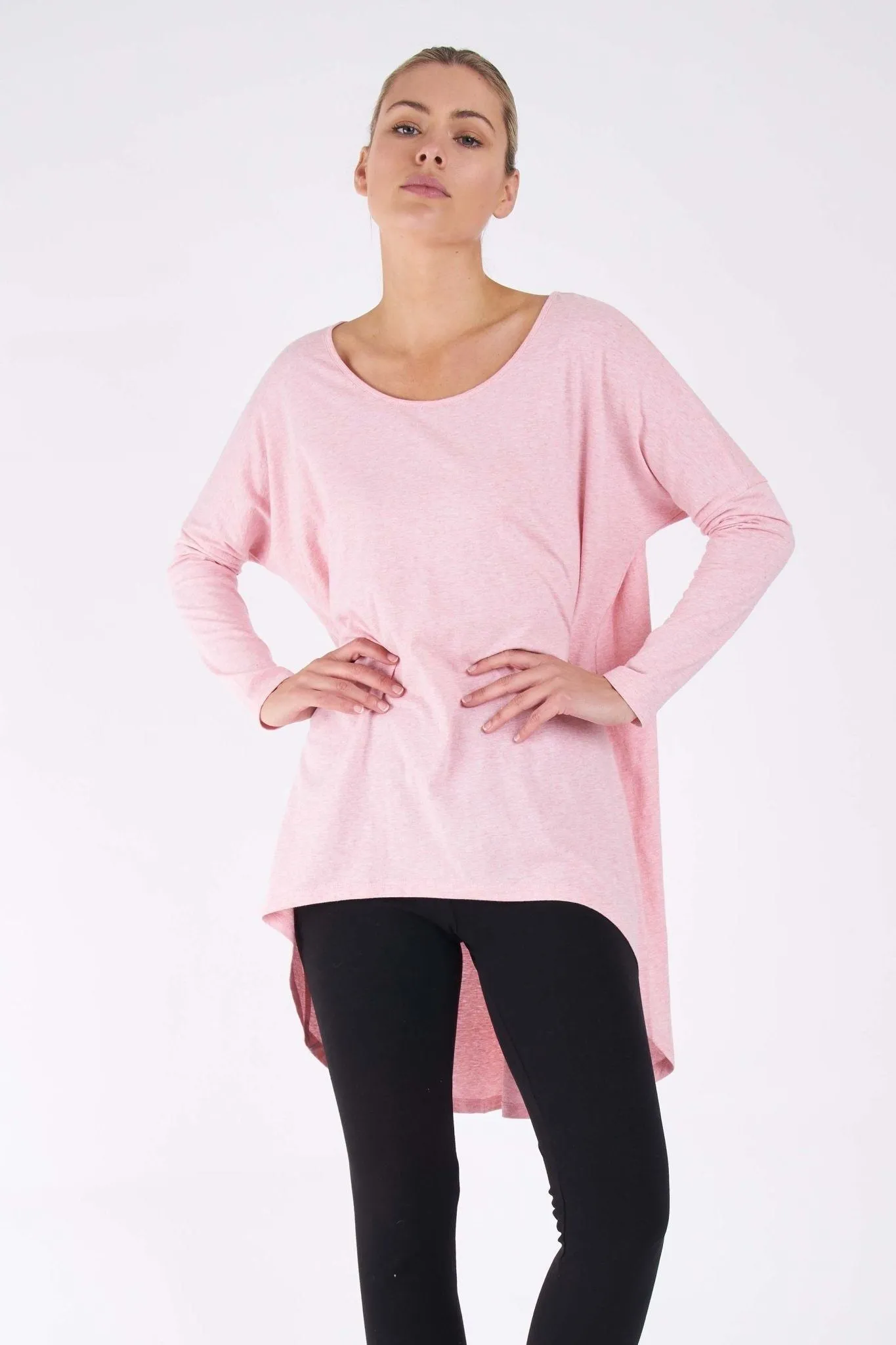 Betty Basics Nelly Long Sleeve Top in Carnation