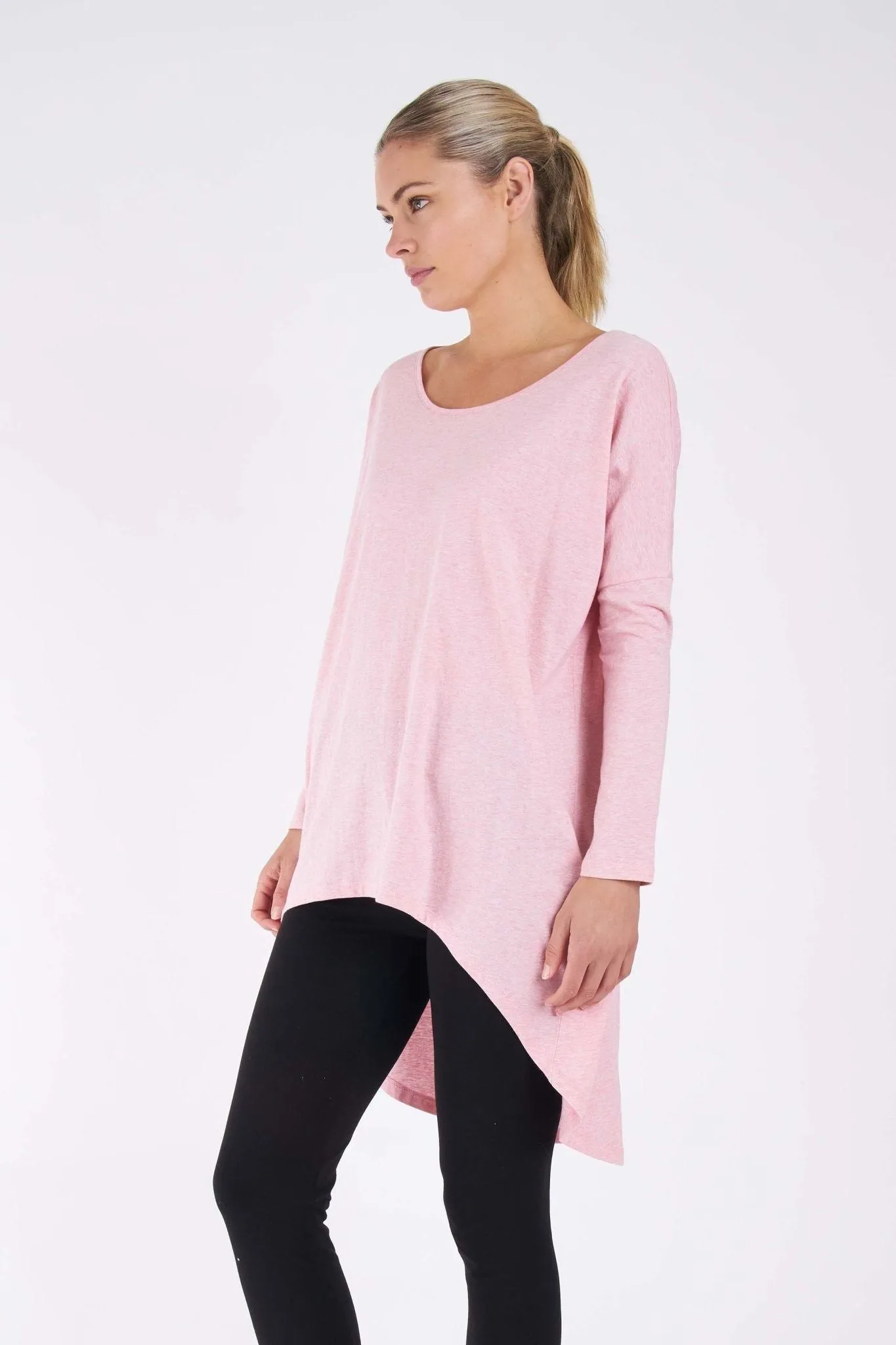 Betty Basics Nelly Long Sleeve Top in Carnation