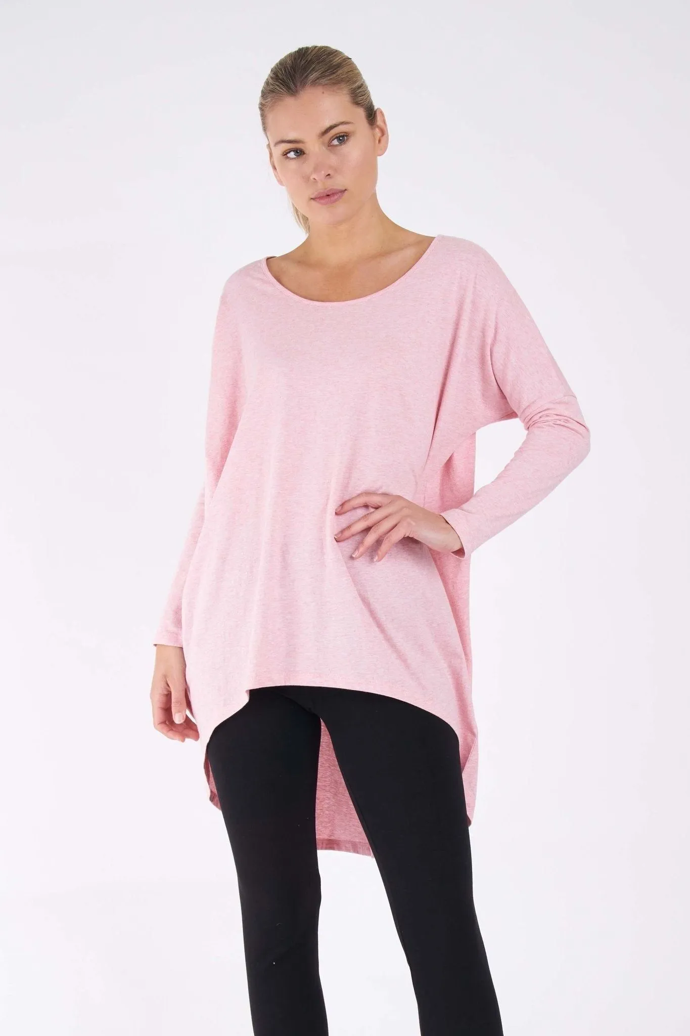 Betty Basics Nelly Long Sleeve Top in Carnation