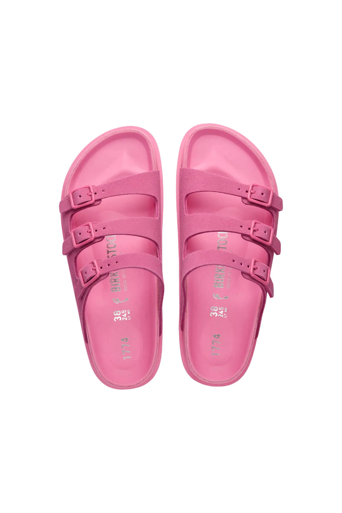 Birkenstock 1774 Florida Suede Sandal - Azalea Pink