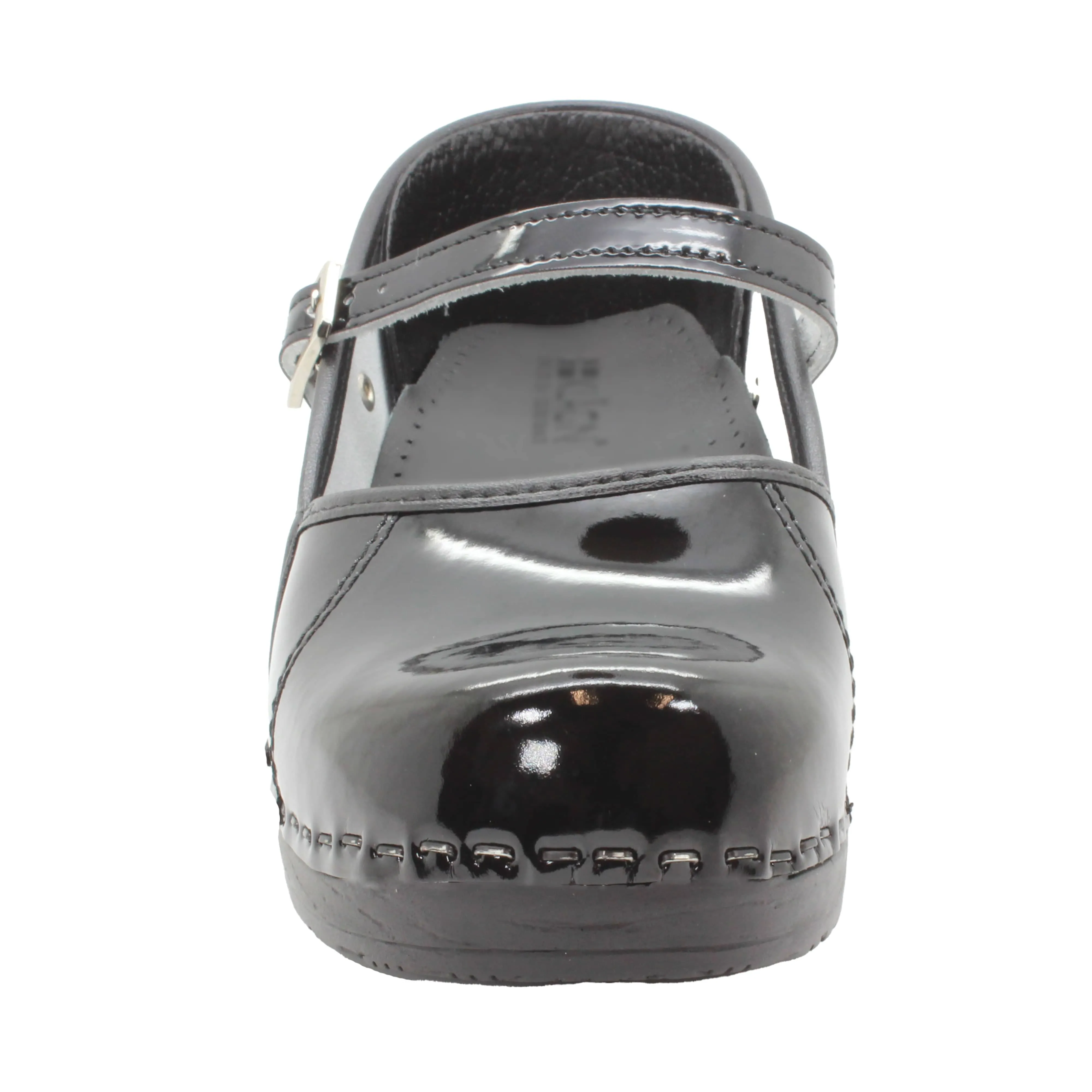 BJORK MARCELLA Mary Jane Black Patent Leather Clogs