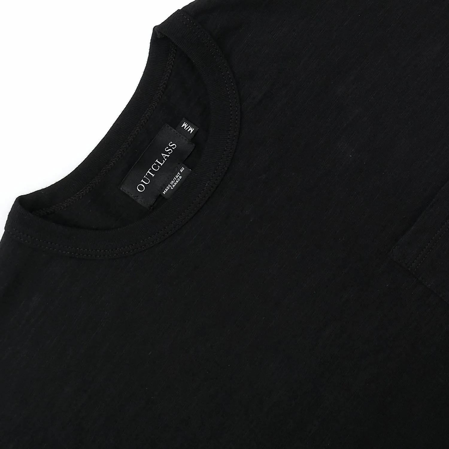 Black Slub S/S Pocket T-Shirt