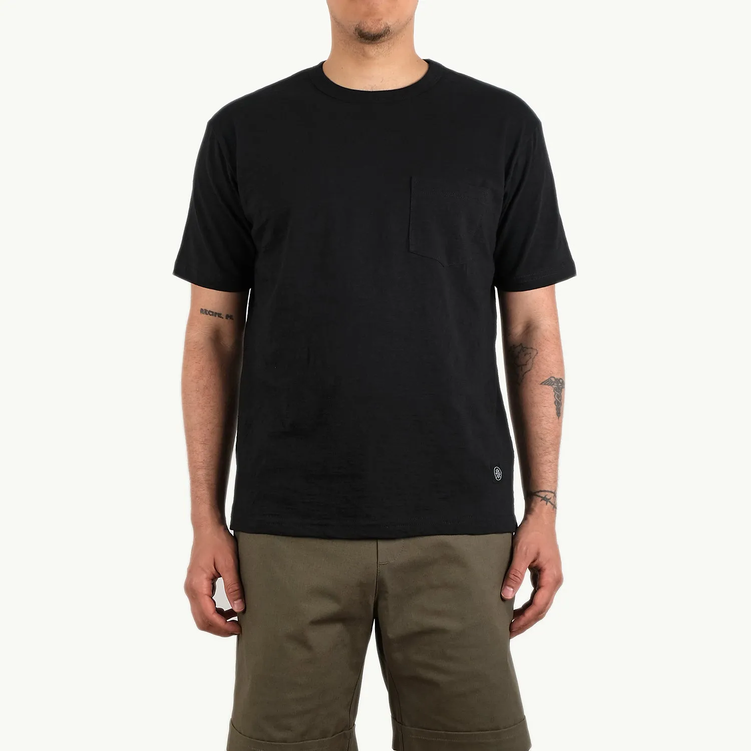 Black Slub S/S Pocket T-Shirt