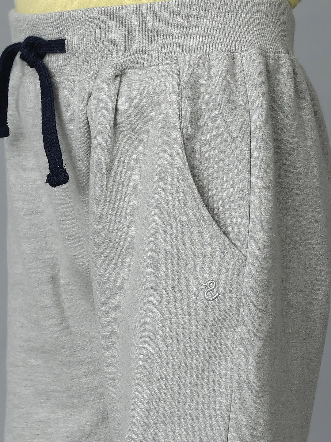 Boys Cotton Light Grey Joggers