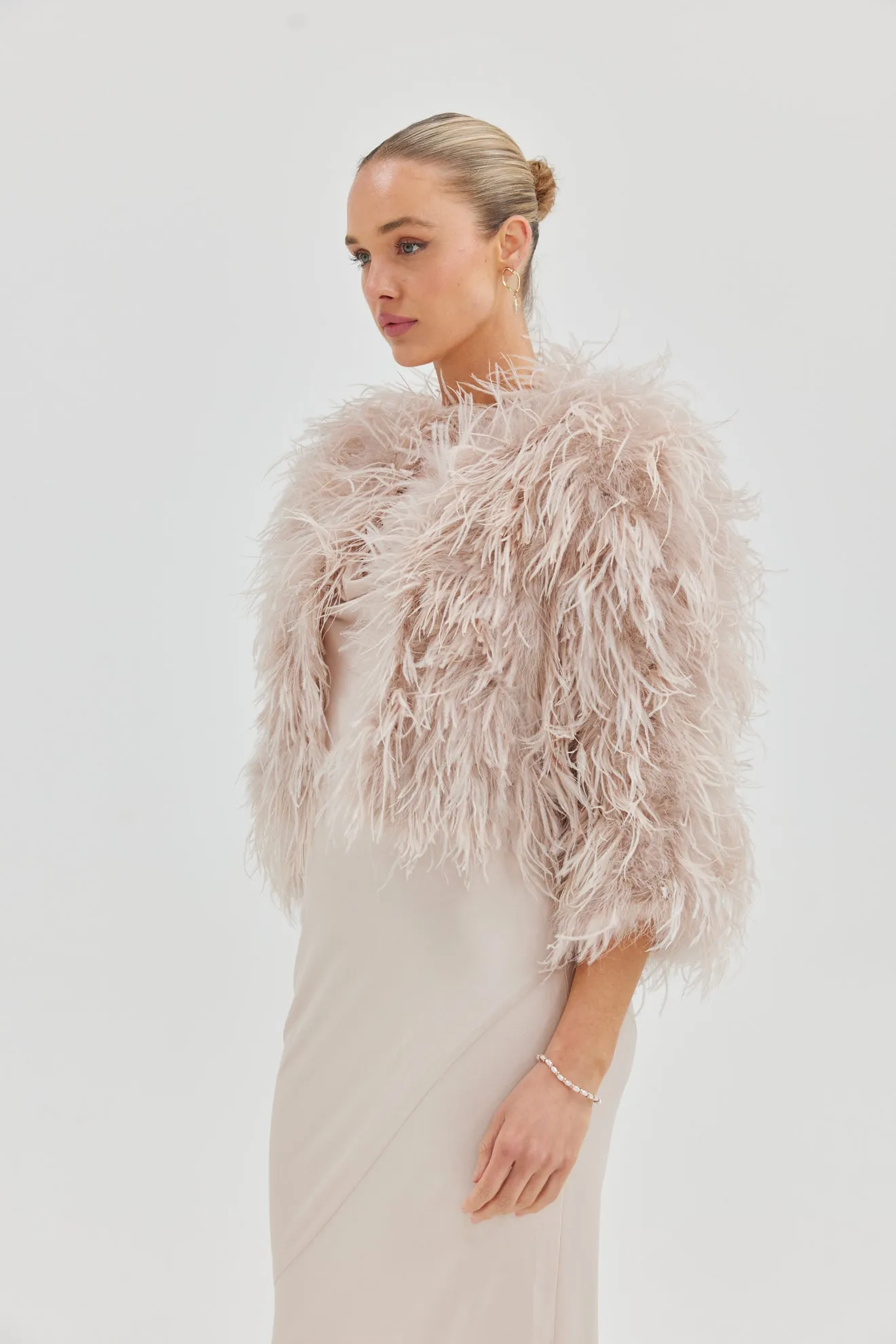 Bridal Dahlia Jacket - Blush