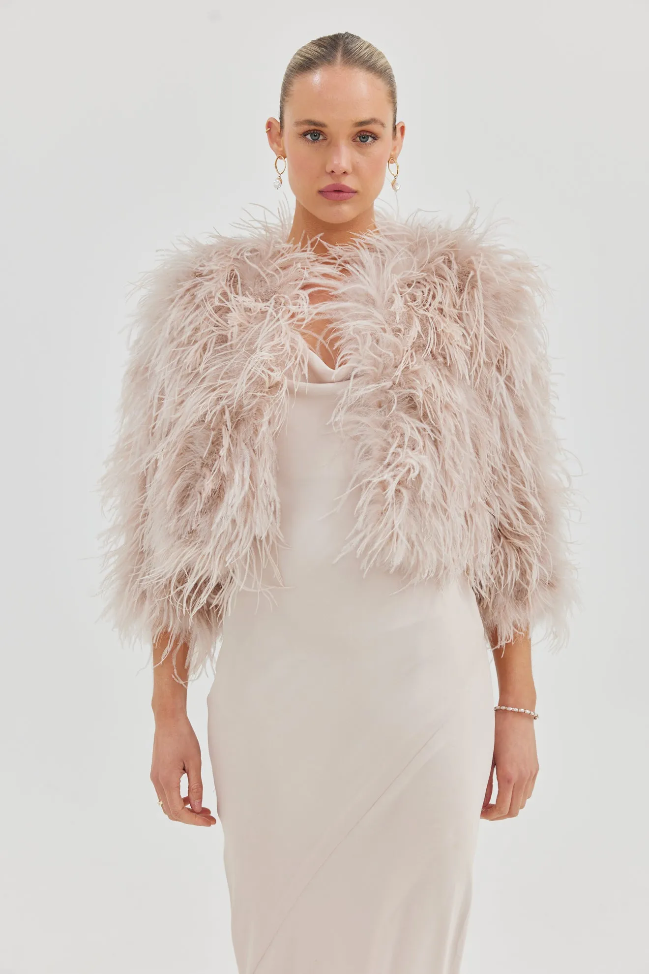 Bridal Dahlia Jacket - Blush