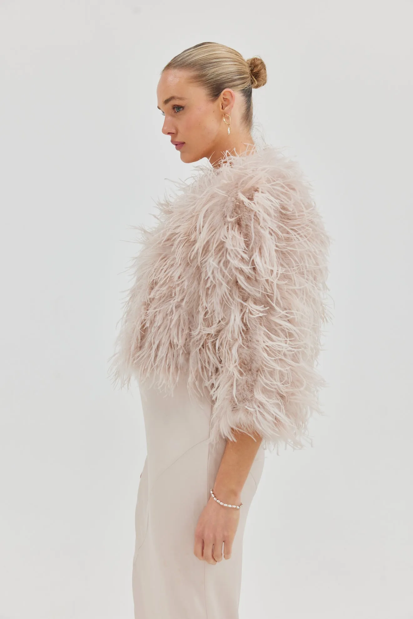 Bridal Dahlia Jacket - Blush