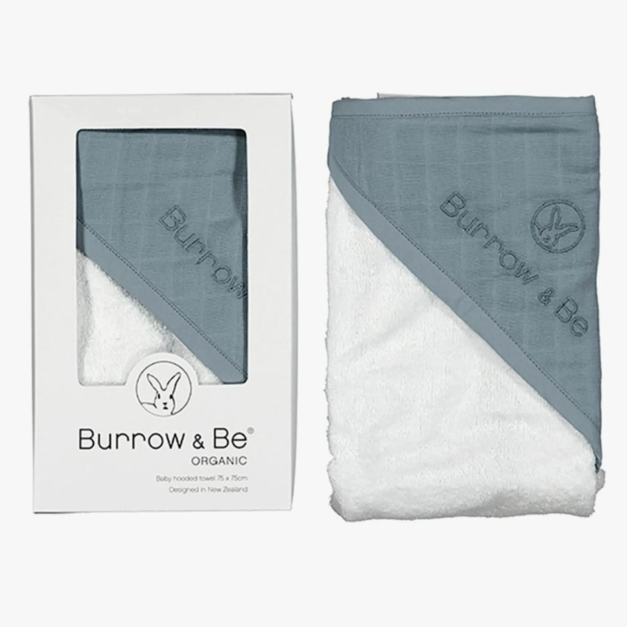 Burrow and Be Hooded Towel Storm