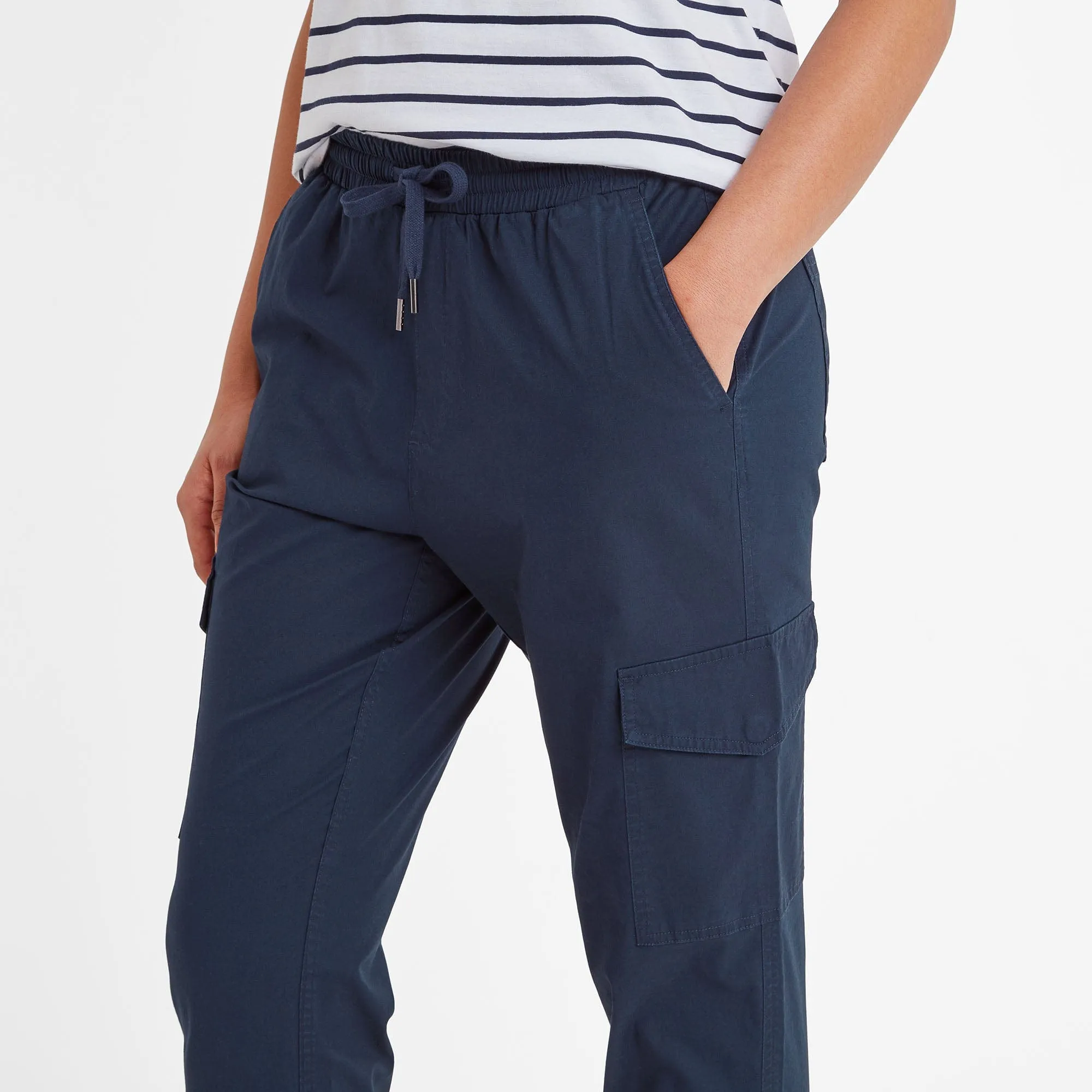 Cahill Womens Cargo Trousers  - Dark Indigo