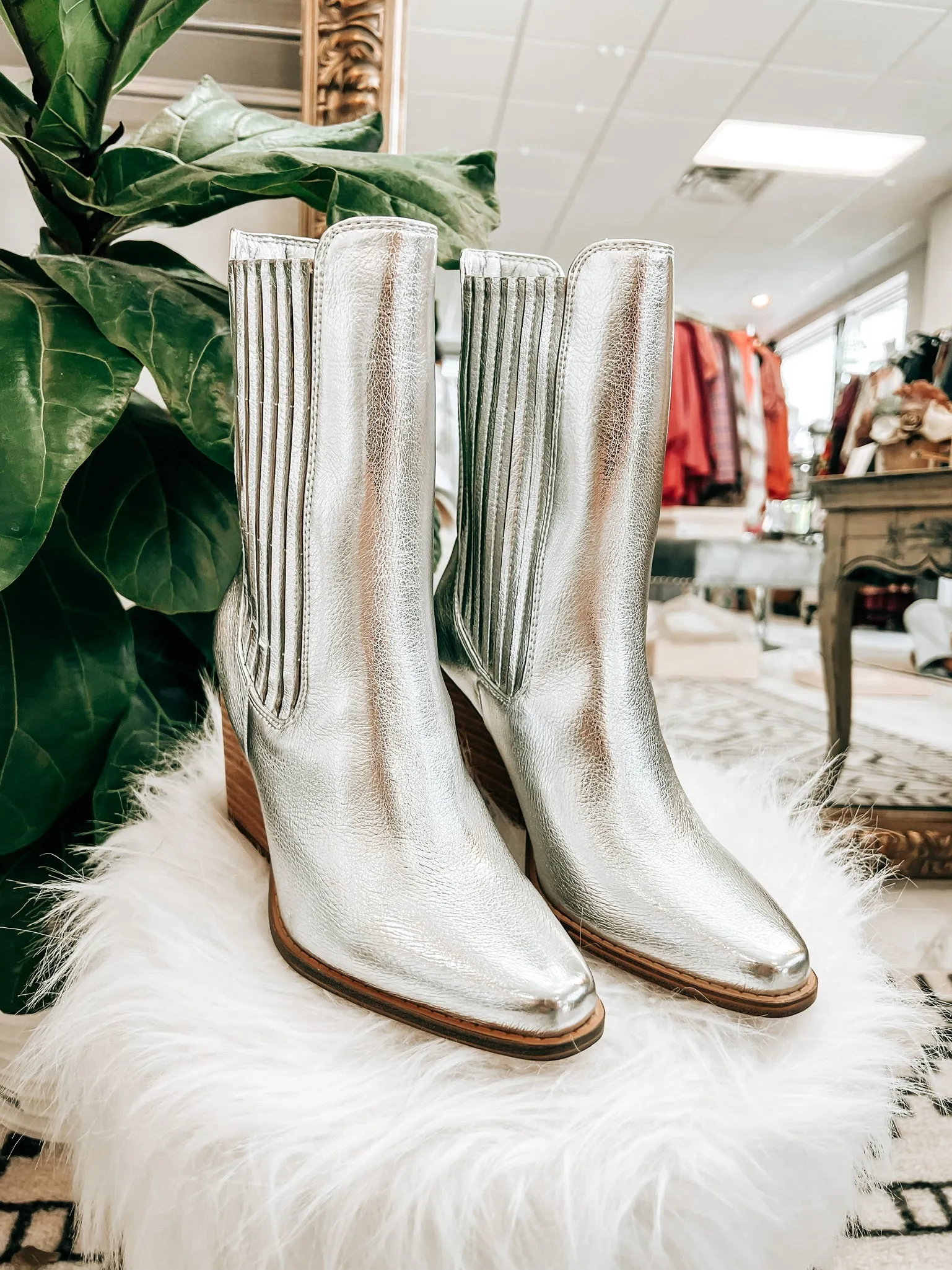 Cali Metallic Bootie