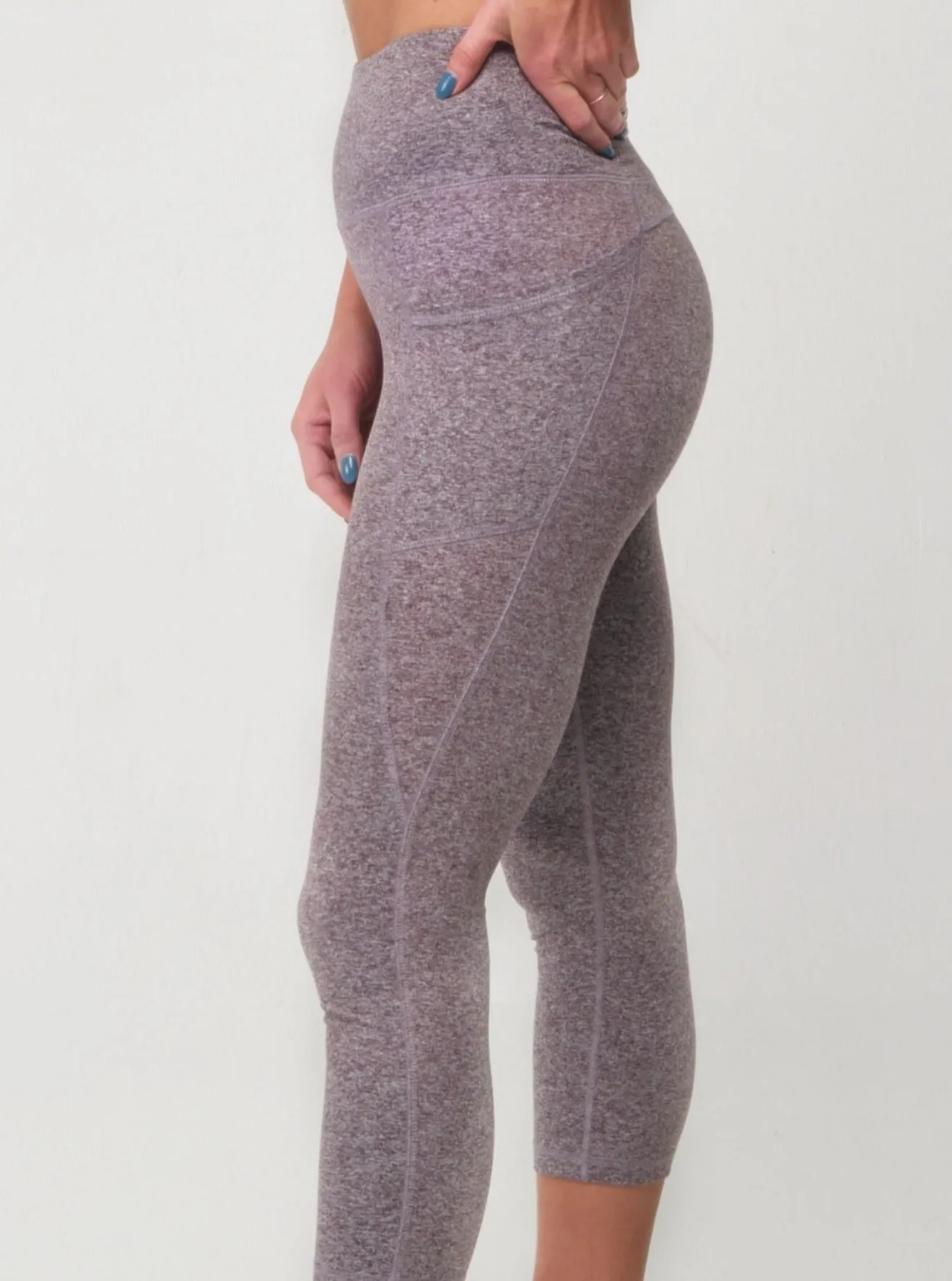 Capri Legging - Shark Heather