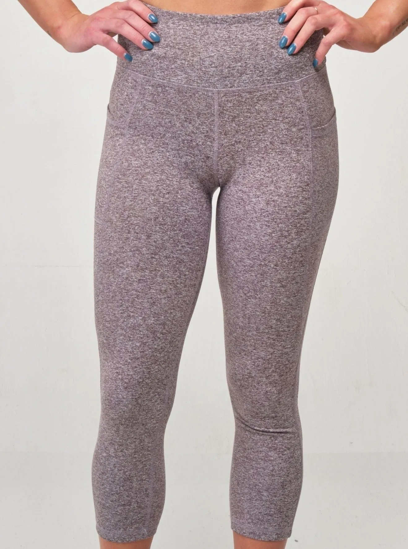 Capri Legging - Shark Heather