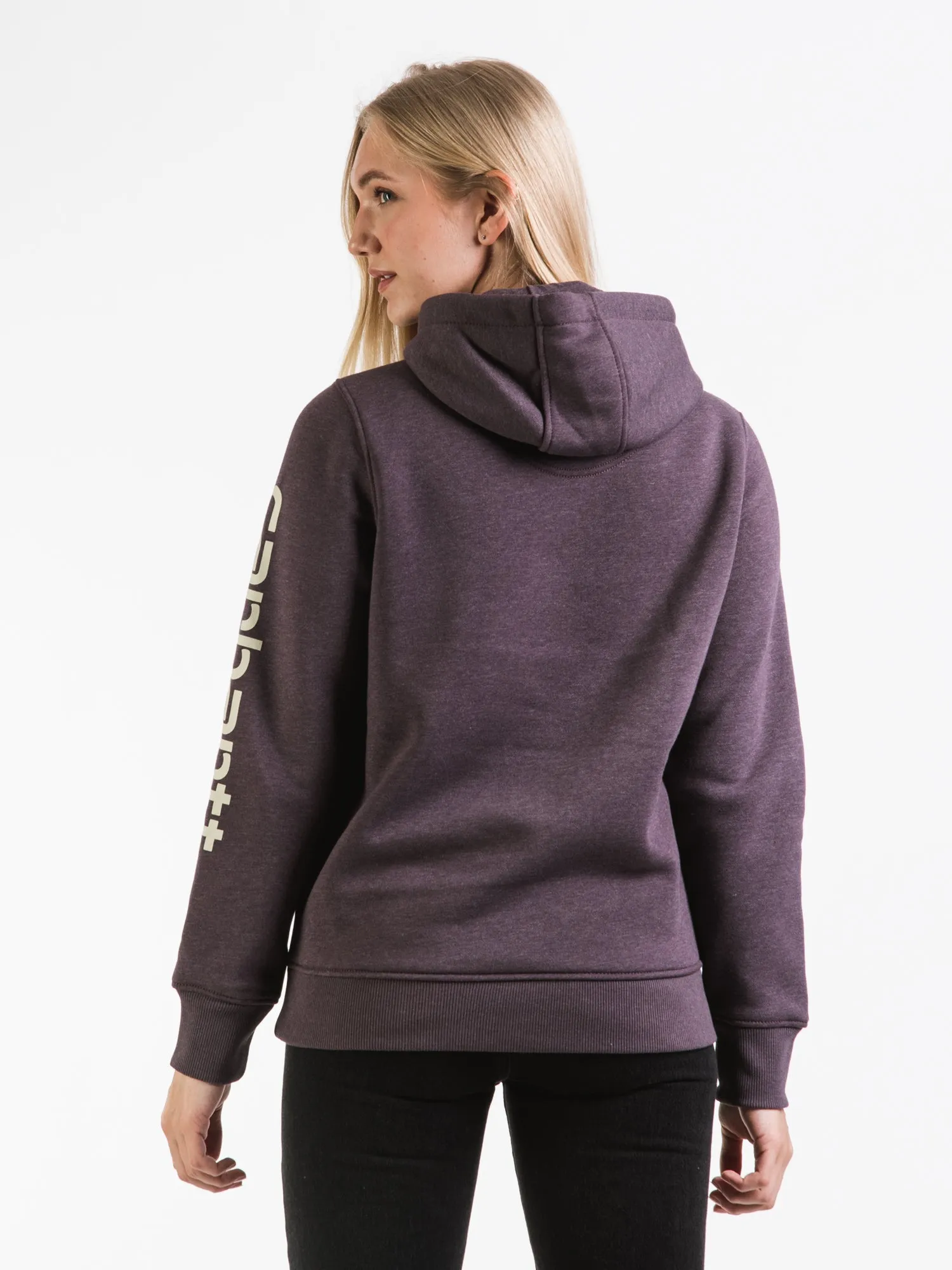 CARHARTT LOGO SLEEVE PULL OVER HOODIE - CLEARANCE