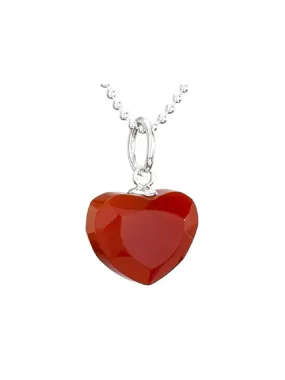 Carnelian Heart Necklace