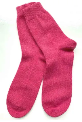 Cashmere socks in Rose pink